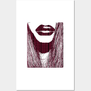 Typography Beautiful Popart Trippy Women Posters and Art